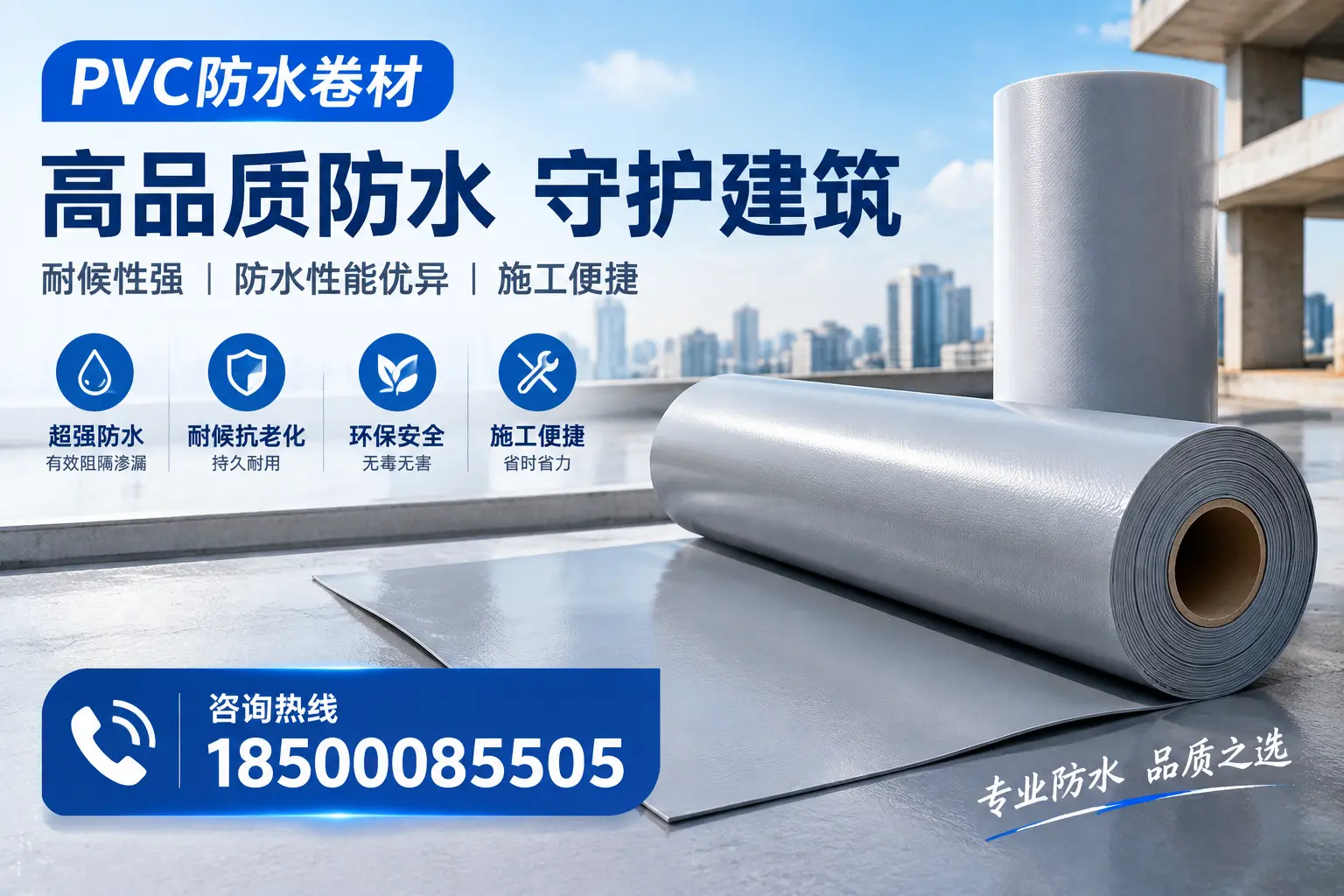 PVC防水卷材的防水效果评测，适合信阳的科学依据